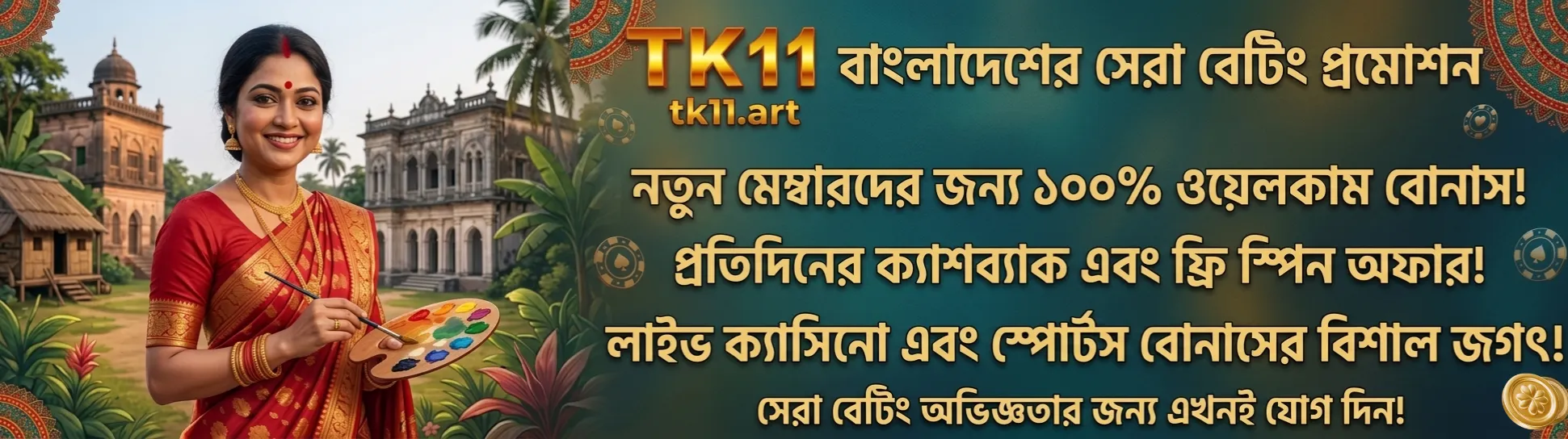 TK11 Bangladesh – Casino & Sports Bonus